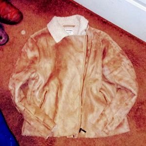 Faux Suede Moto Jacket